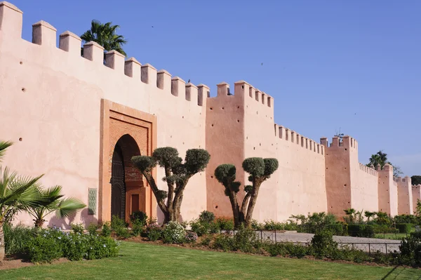 Pared de Marrakech muralla de Marrakech —  Fotos de Stock